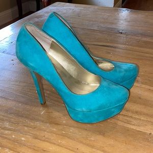 Jessica Simpson Waleo Pumps in Miami Green (Aqua) size 6
